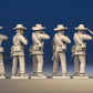 CSA firing line miniature figures variant 1 rear view
