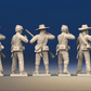 CSA firing line miniature figures variant 2 rear view