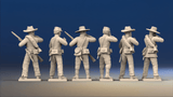 CSA firing line miniature figures variant 2 rear view