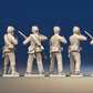CSA firing line miniature figures variant 3 rear view