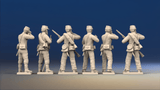 CSA firing line miniature figures variant 3 rear view