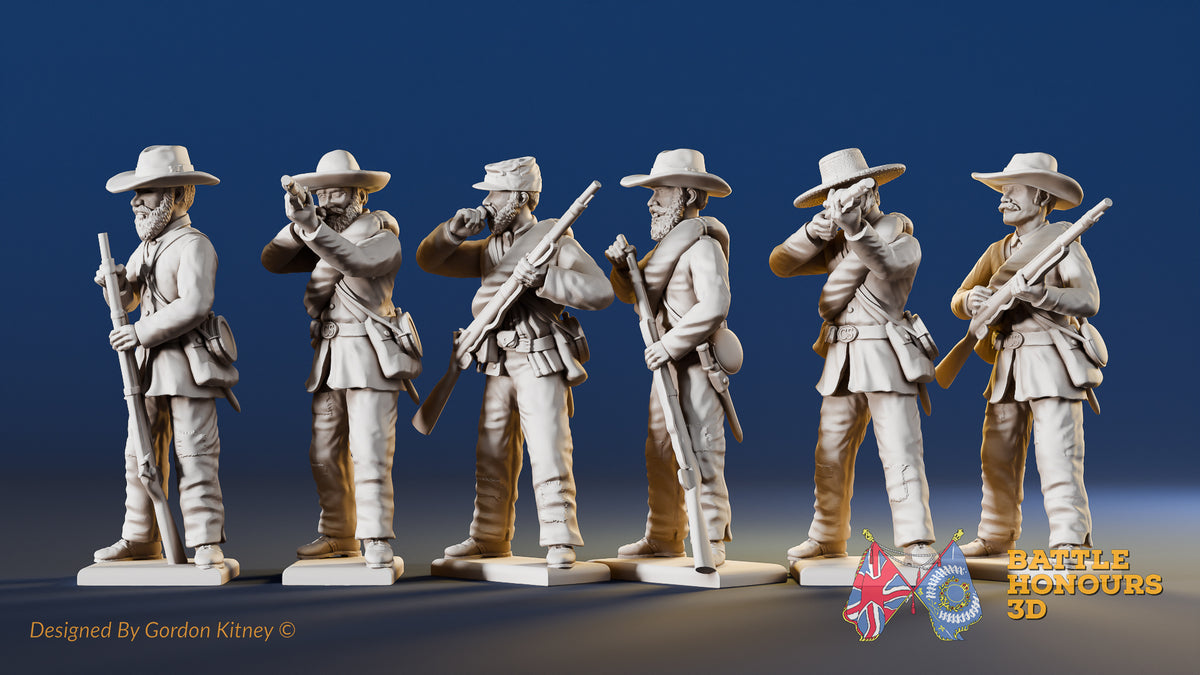 CSA firing line miniature figures variant 3