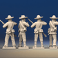 CSA firing line miniature figures variant 5 rear view