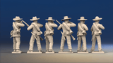 CSA firing line miniature figures variant 6 rear view