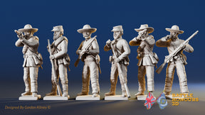 CSA firing line miniature figures variant 6