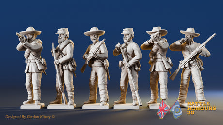 CSA firing line miniature figures variant 6