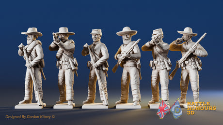 CSA firing line miniature figures variant 8
