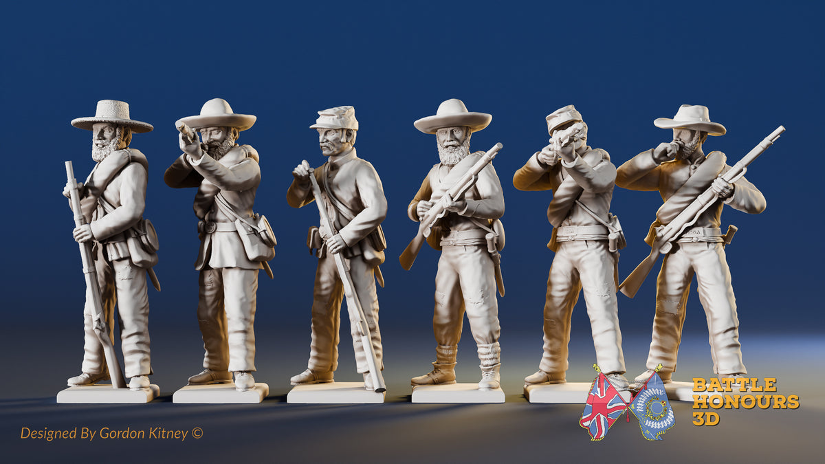 CSA firing line miniature figures variant 9