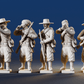 CSA Zouave firing line miniature figures rear view