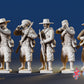 CSA Zouave firing line miniature figures
