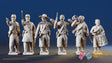 CSA Zouave firing line command miniature figures