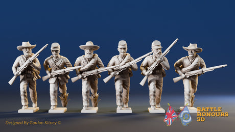 CSA infantry skirmish advancing forage alternate view