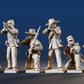 CSA infantry skirmish miniature figures variant 1 rear view