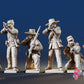 Confederate infantry skirmish figures, variant 1