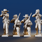 CSA infantry skirmish miniature figures variant 10 rear view