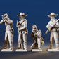 CSA infantry skirmish miniature figures variant 2 rear view