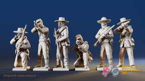 CSA infantry skirmish miniature figures variant 2