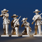 CSA infantry skirmish miniature figures variant 5 rear view
