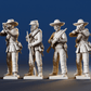 CSA infantry skirmish miniature figures variant 6 rear view