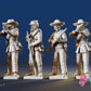 Confederate infantry skirmish figures, variant 6