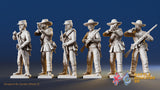 Confederate infantry skirmish figures, variant 6