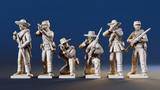 CSA infantry skirmish miniature figures variant 9 rear view