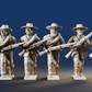 CSA skirmishing advancing hats miniature figures rear view