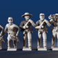 CSA skirmishing command miniature figures rear view