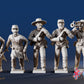 Confederate infantry skirmishing command figures