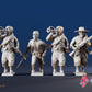 Confederate Zouave infantry skirmishing command figures
