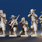 CSA skirmishing Zouave miniature figures variant 2 rear view
