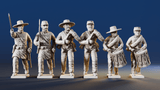 CSA right shoulder shift marching infantry command rear view