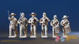 CSA right shoulder shift marching infantry command in mixed forage caps for ACW wargaming
