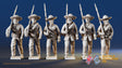 Confederate right shoulder shift marching infantry in hats, variant 2