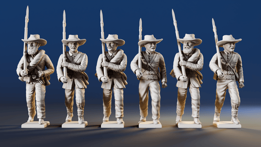 CSA right shoulder shift marching infantry hats variant 3 rear view