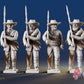 Confederate right shoulder shift marching infantry in hats, variant 3
