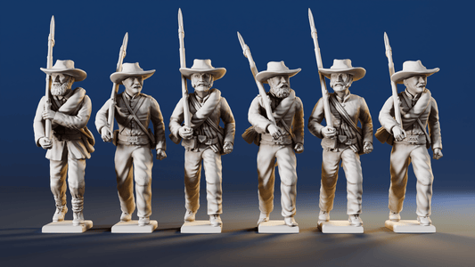 CSA right shoulder shift marching infantry hats variant 4 rear view