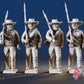 Confederate right shoulder shift marching infantry in hats, variant 4