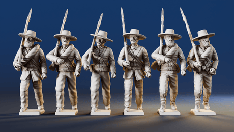 CSA right shoulder shift marching infantry hats variant 5 rear view