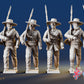 Confederate right shoulder shift marching infantry in hats, variant 5