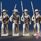 Confederate right shoulder shift marching infantry in hats, variant 6