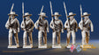 Confederate right shoulder shift marching infantry in hats, variant 6