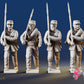 Confederate right shoulder shift marching infantry in hats, variant 7