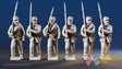 Confederate right shoulder shift marching infantry in hats, variant 7
