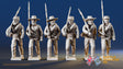 Confederate right shoulder shift marching infantry with mixed headdress, variant 3