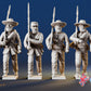 Confederate right shoulder shift marching infantry with mixed headdress, variant 4