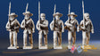 Confederate right shoulder shift marching infantry with mixed headdress, variant 4