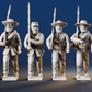 CSA right shoulder shift marching infantry mixed headdress variant 5 rear view