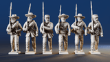 CSA right shoulder shift marching infantry mixed headdress variant 5 rear view
