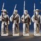 CSA right shoulder shift marching infantry mixed headdress variant 6 rear view